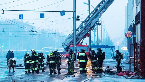 俄羅斯一購物中心發生火災：致37人遇難 約70人下落不明