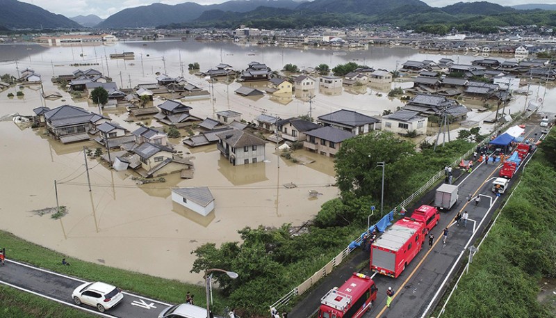 日本罕見雨災遇難者已超百人 逾400萬人需要疏散