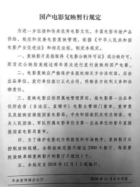 電影復映還是門好生意嗎？